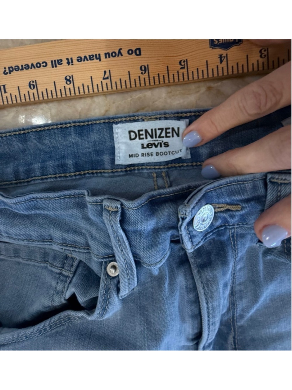 Women's DENIZEN from Levi's Blue Mid Rise Bootcut Jeans Size 30 - Picture 7 of 11
